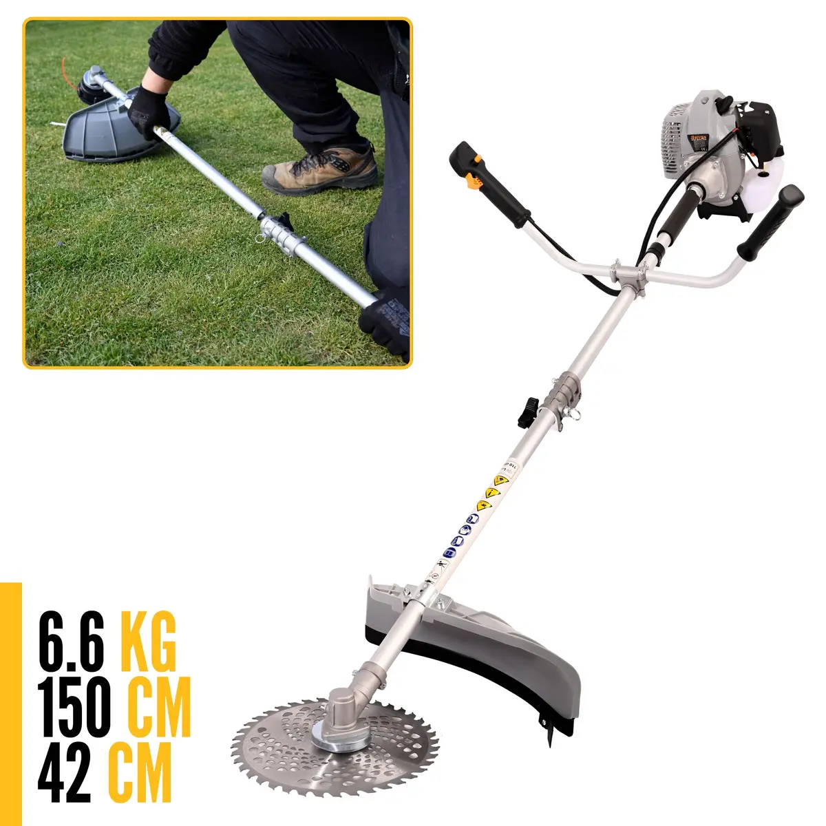 Komfort pracy kosą spalinową BESTEN BE-2867